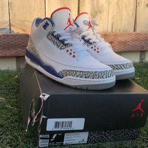 Jordan 3 true blue size 7.5